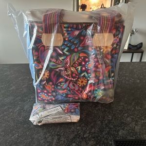 Consuela tote and matching wristlet